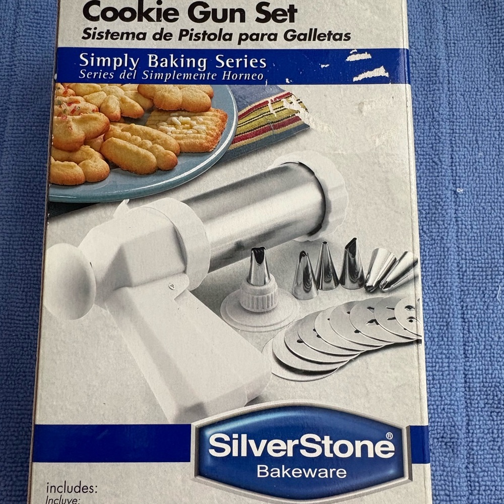 Simply Baking Cookie Gun Set - White and Silver